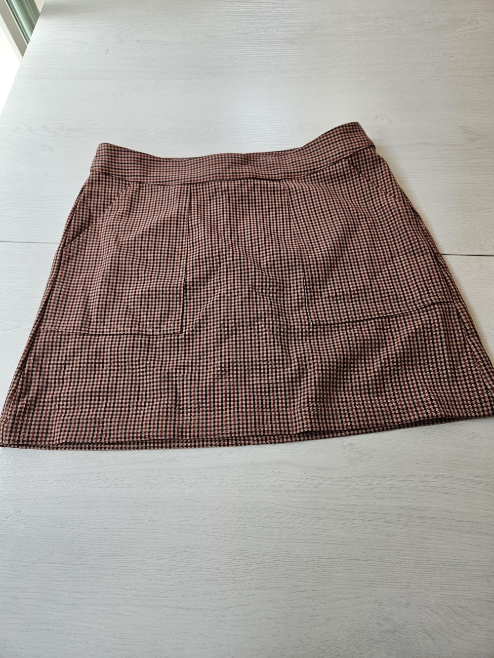 a new day Brown and Black Checked Mini Skirt